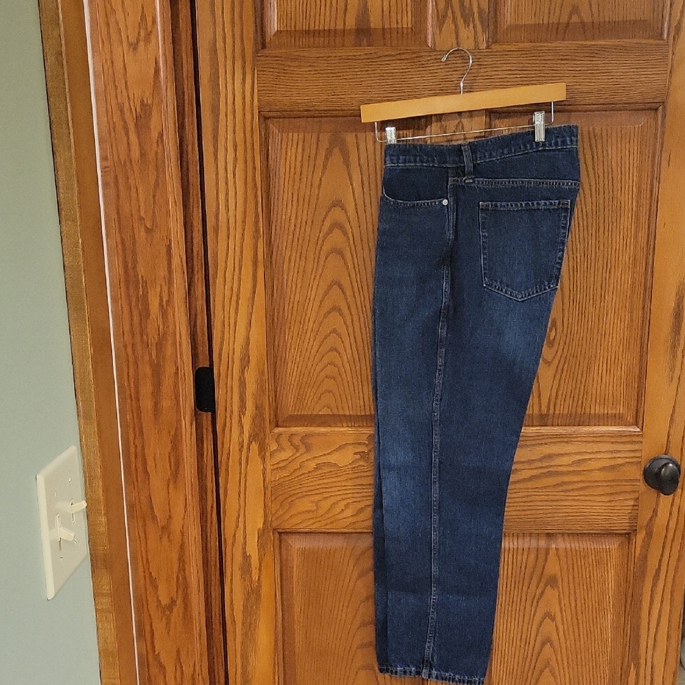 Banana Republic High-Rise Straight Jeans - Dark Blue